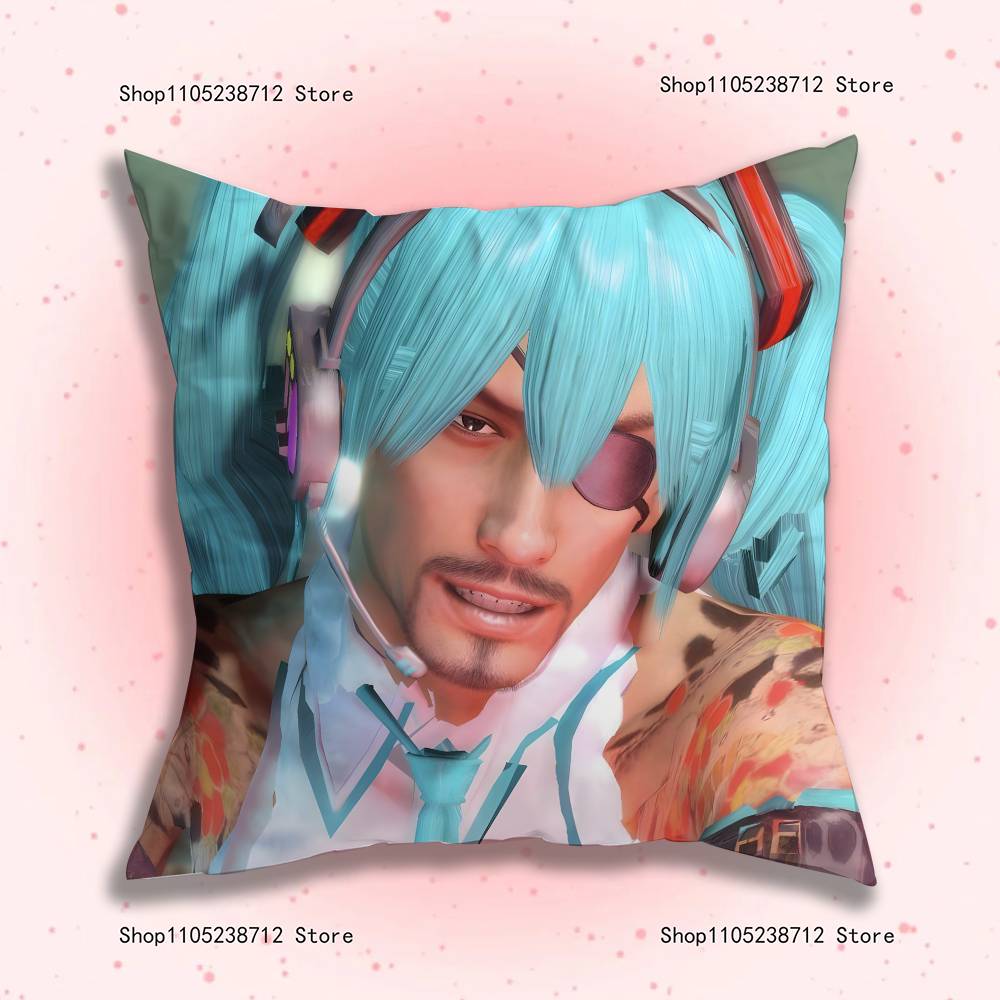 

Love G-Goro Majima Y-Yakuza Pillow Case cute cartoon anime peripheralsBedroom Sofa Decorative Cushion Cover Soft Cushion Cover 12x12Inch