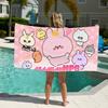 Towel Soft Cute Pool Gift For Travel Gym Shower Camping Quick Dry Sports Large Beach A-Asamimichan Cartoon Towel