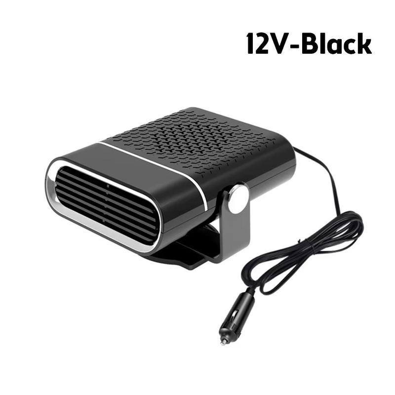Portable 24V Car Heater Fan Defroster 360° Rotating Windshield Heater Compact Vehicle Heating System for Foggy Days