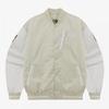 [north Face Official] Nj3nq60m White Label Player Varsity Jacket Cream