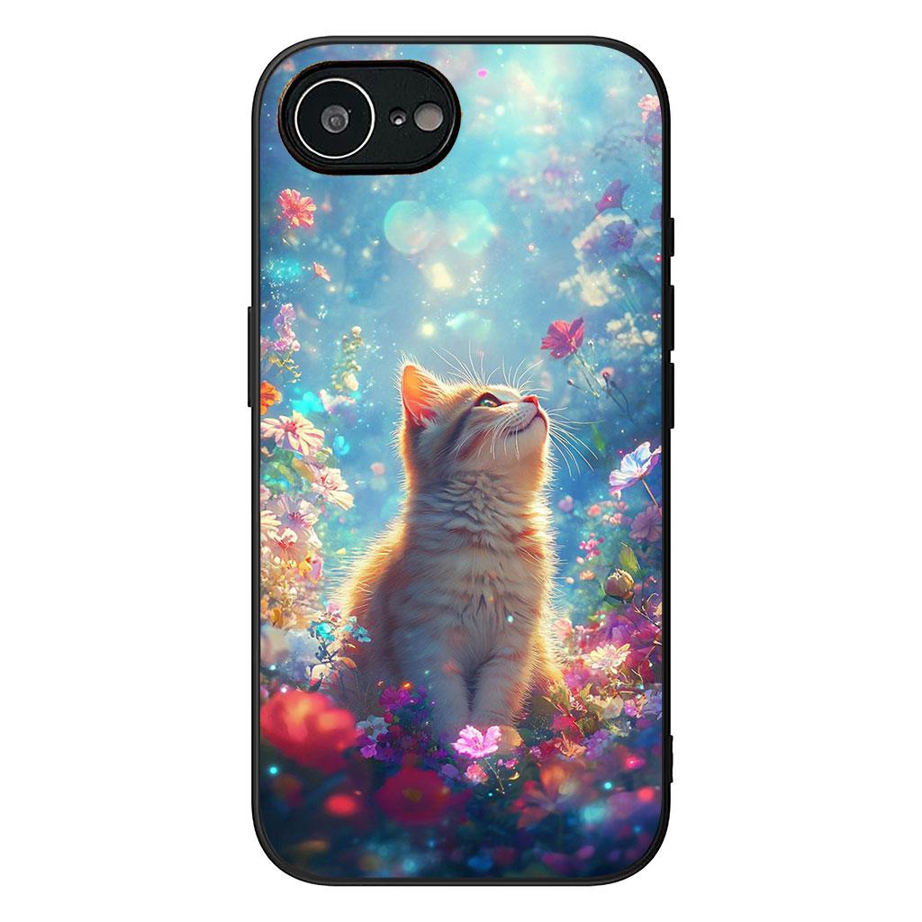 Cartoon Kitten Cat Eyes Lovely Phone Cover for Apple iPhone 16 15 14 Plus 13 12 Mini 17 Pro Max + ProMax 16E Air Case