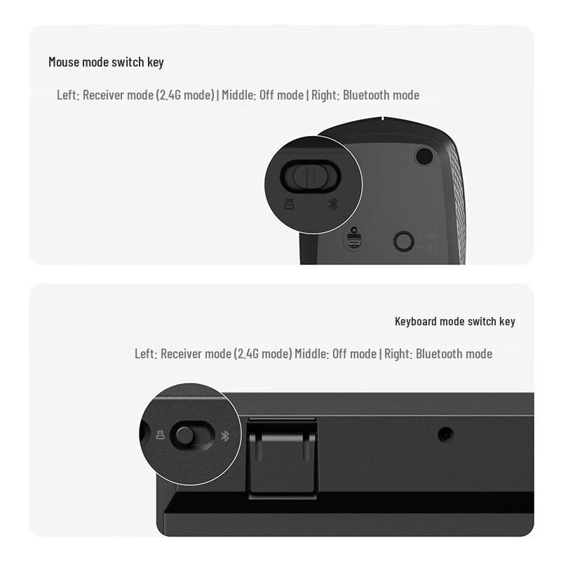 Rapoo 8100GT Multi-mode Wireless Keyboard and Mouse Combo