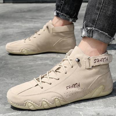 Herenlaarzen Modieuze Casual Motorlaarzen Winterschoenen PU Mid Top Schoenen Waterdichte High Top Sportschoenen Luxe Schoenen Trend