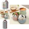 Elegante 3-stöckige Picknick-Lunchbox aus Edelstahl mit Wärmeisolierung für ganztägige Frische