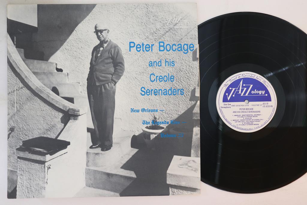 LP Record PETER BOCAGE  Peter Bocage And His Creole Serenad JCE33 JAZZOLOGY 1982 US Jazz Used
