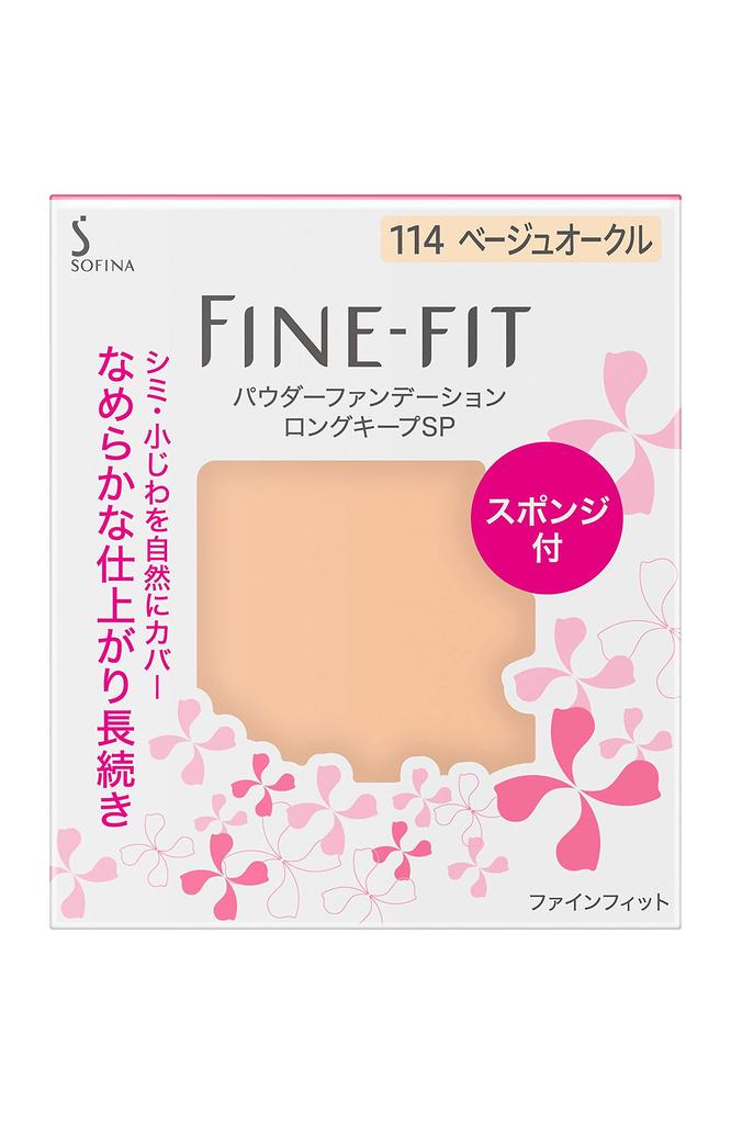 Sofina Fine Fit Powder Foundation Long Keep SP 114 Beige Ochre grams 7.5