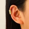 Clip per orecchio retrò francese a doppio strato in lega senza buco: Ear Cuff Semplice da Donna, Stile Freddo, di Nicchia Coreano, Temperamento