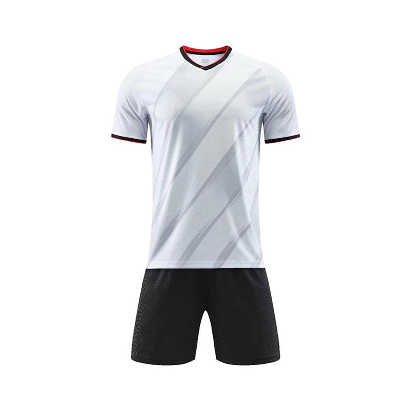 

A football jersey set for boys and girls, short-sleeved quick-drying sports training jersey, printed light board football jersey. XS