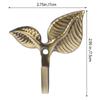 4Pcs Wall Mounted Leaf Hook Wrought Iron Rustic Wall Hook Decorative Coat Hook Vintage Coat Hooks for Bags Hats Keys Towels