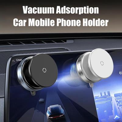 Magnetic Car Mount Mobile Phone Holder Vacuum Adsorption 360° Rotation Super Strong Suction Bracket For Iphone12-16 Smartphone