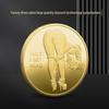Gold-Plated Russian Sexy Girl Commemorative Coin - Silver-Plated Badge