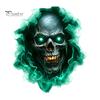 Spooky Wall Stickers Halloween Theme Sticker, Horror Skull Decal, Waterproof Self-adhesive Decor Art, for Home Living Room Bedroom And Party Ornaments