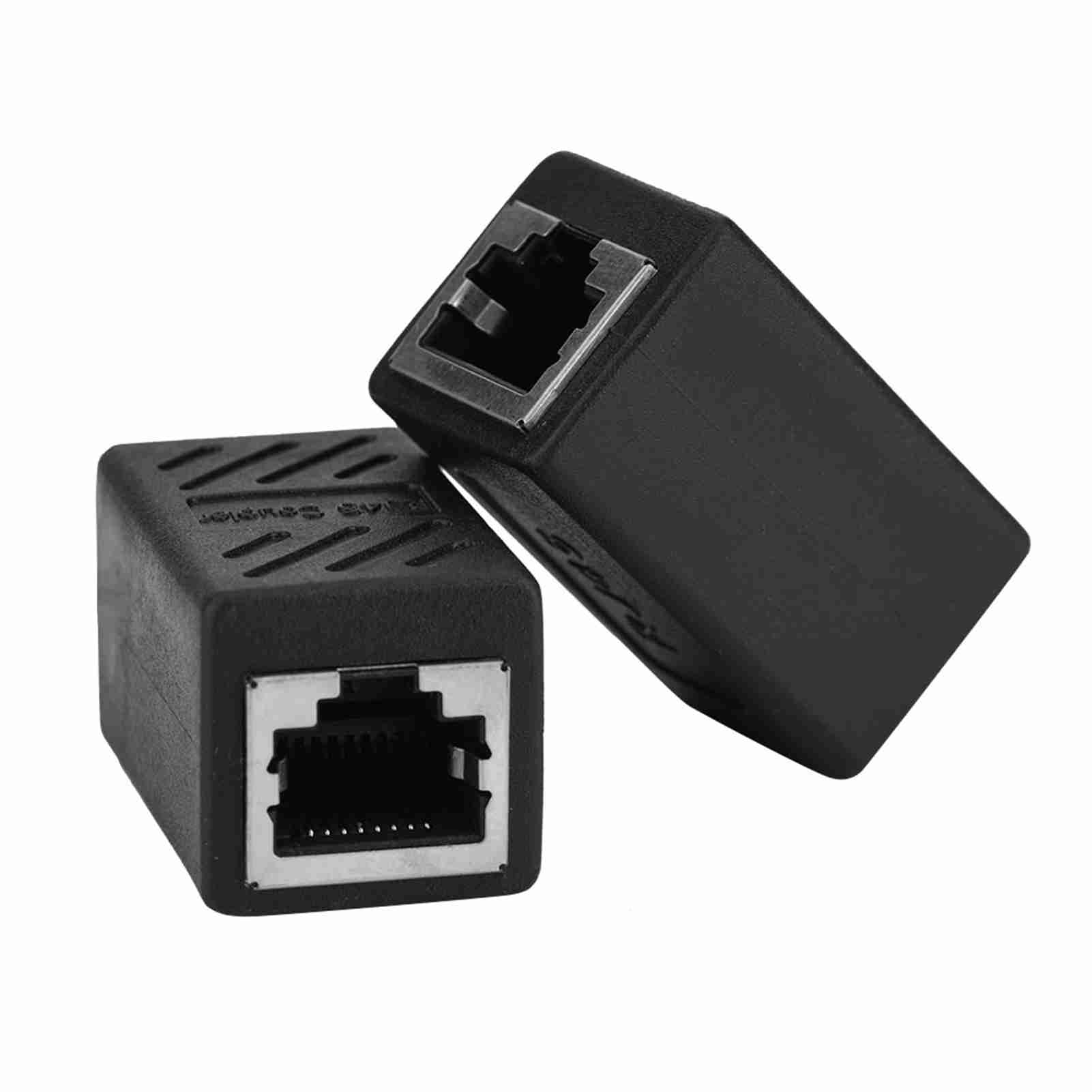 

2PCS RJ45 Female to Female Network LAN Adapter Coupler Ethernet Network Extender Connector