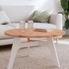 VidaXL Table Top Ø80x2.5 Cm Round Solid Beech Wood 355939