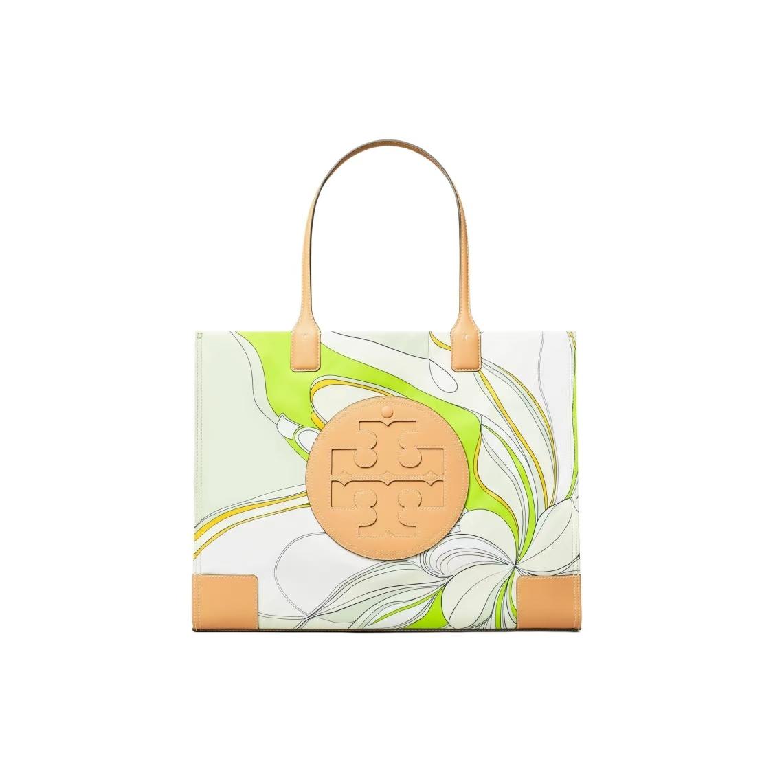 

Tory Burch Ella Logo Print Recycled Polyester Tote Bag Women Tote Bags Tulip-Green 88237-300 Basic Set (Bag+Dust Bag)