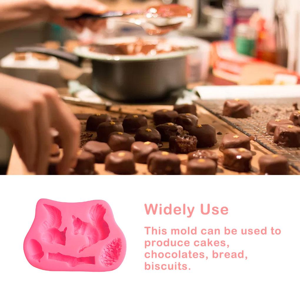 Silikonowe zwierzęce formy ciasto czekoladowe deser narzędzia do pieczenia dekorowanie cukierków formy naleśnikowe herbatniki akcesoria kuchenne