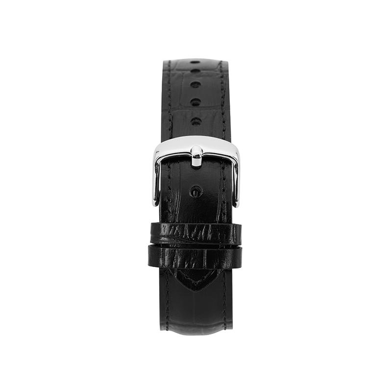 Casio EDIFICE Sapphire Mirror Waterproof Quartz Movement Leather Strap Japanese and Korean Watch Men's Watch Black Dial EFB-107L-1AVUPR