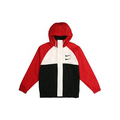 Roupa Esportiva Swoosh Jaqueta Corta-Vento Bloco de Cores Primavera Jaqueta Masculina Vermelha CJ4889-657