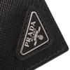 Portofel bifold din piele embosată 2MO004 QHH F0002 SAFFIANO TRIANG Negru [Prada] [Prada] Bărbați [Articol]