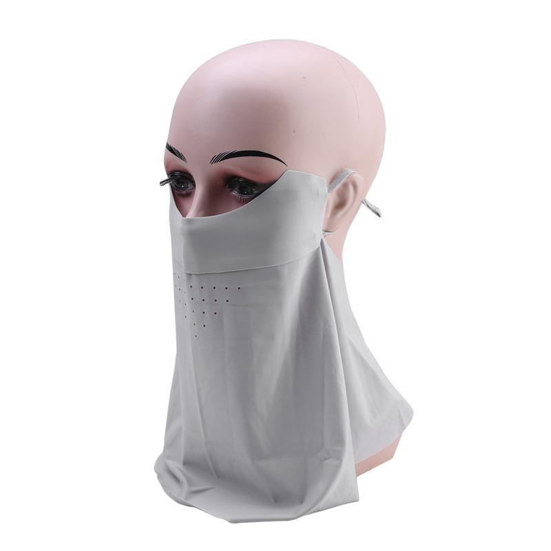 Traceless Sunscreen Mask DetachableIce Silk Mask Summer Breathable Thin Cover Face
