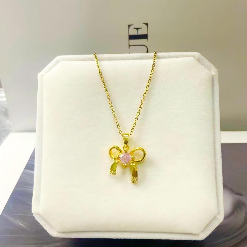 Summer Silver Series Titanium Steel Non-Fading Necklace for Women - Fashionable, Light Luxury, Niche, High-End