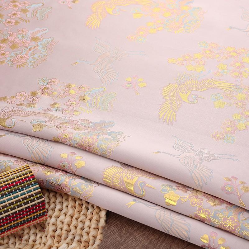 100x150cm Brocade Jacquard Fabric Satin Clothing Hanfu Sewing Fabric Cloth DIY Material Dress Hanfu Pajamas Clothes Supplies