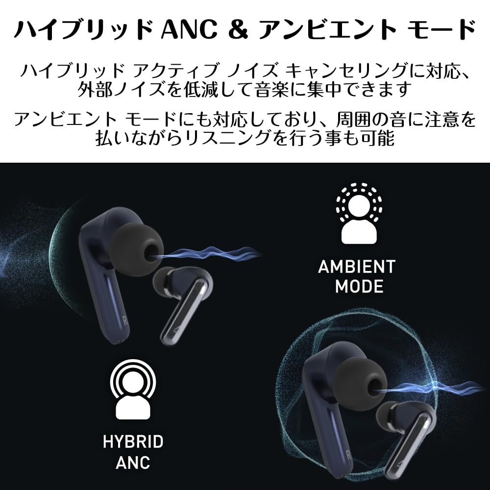 Aurvana Ace 3 True Wireless Earbuds (HS-AVACE3-BU) with LDAC, aptX Lossless, aptX Adaptive, and more