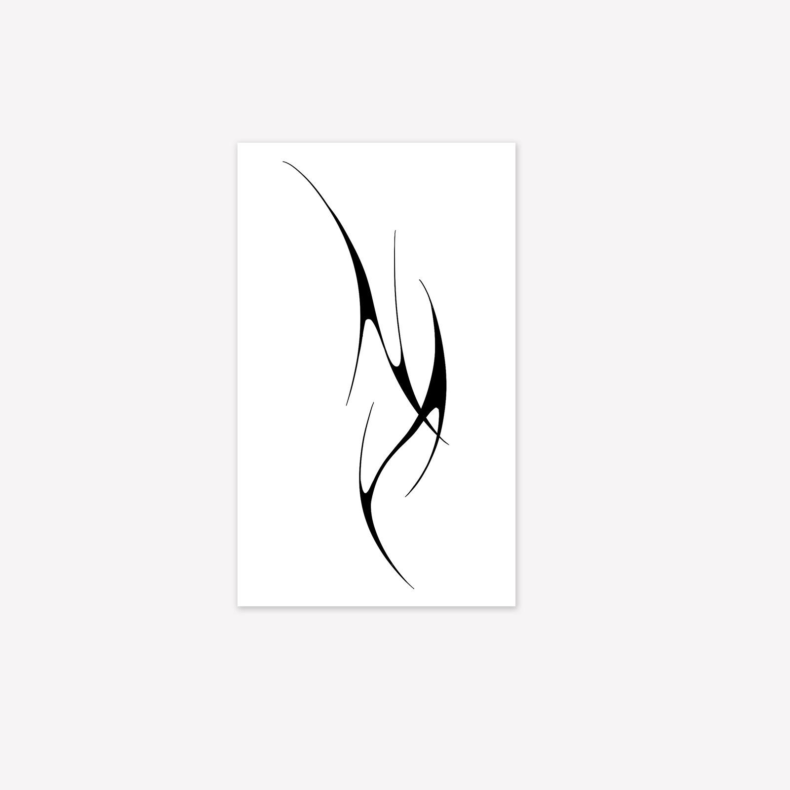Advanced Sense Of Style, Domineering Personality, Simple Thorn Lines, Succubus Tattoo Sticker 9*15