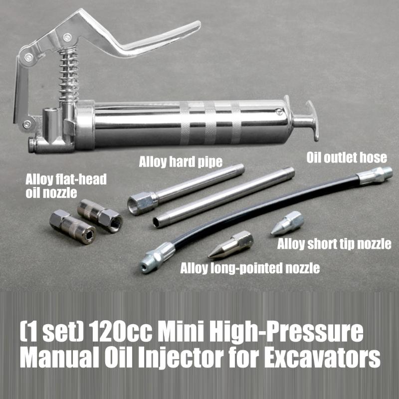 Manual 120cc Mini High Pressure Oil Dispenser Grease Applicator for Car Motorcycle Light Maintenance Accessories Care
