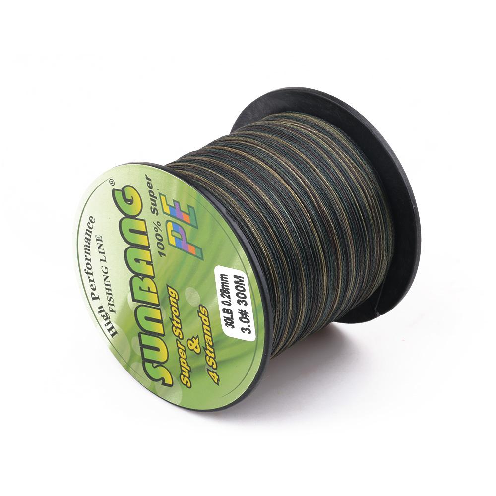 Super Strong Durable 300 Meters Braided Wire Fishing PE Fishing Line 4 Strands Braided Fishing Line (as the picture,Mainline&2.5)