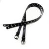Punk PU Belt Adjustable Waistband with Large Eyelets For Casual and Formal Outfit Waist Strap for Women Teens