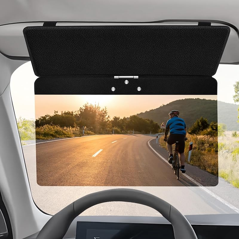 2025 Upgraded Sun Visor Extender For Car, Car Visor Extender Sun Blocker, Sunvisor Extender For Cars And Protect UV Ray, Safe Driving, Universal ZHUANZHOU01-Black