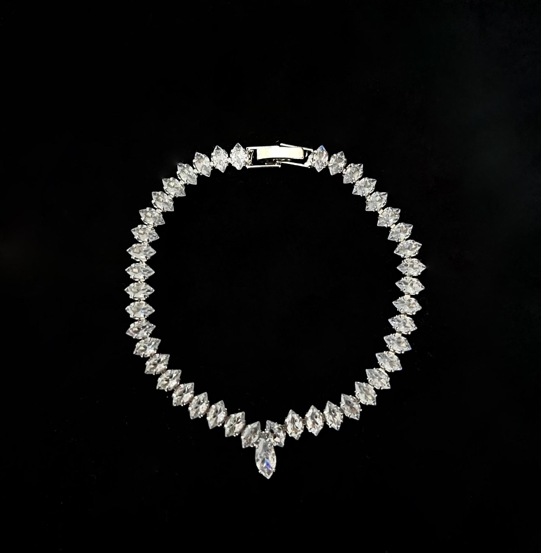 Classic Water Drop Zirconia Bridal Jewelry Set