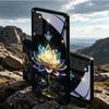 Tellar Luminescence Lotus Black Glass Phone Case For Samsung Galaxy S20 S21 S22 S23 Plus S24 FE S25 Ultra S26 Edge S25 S20 Cover