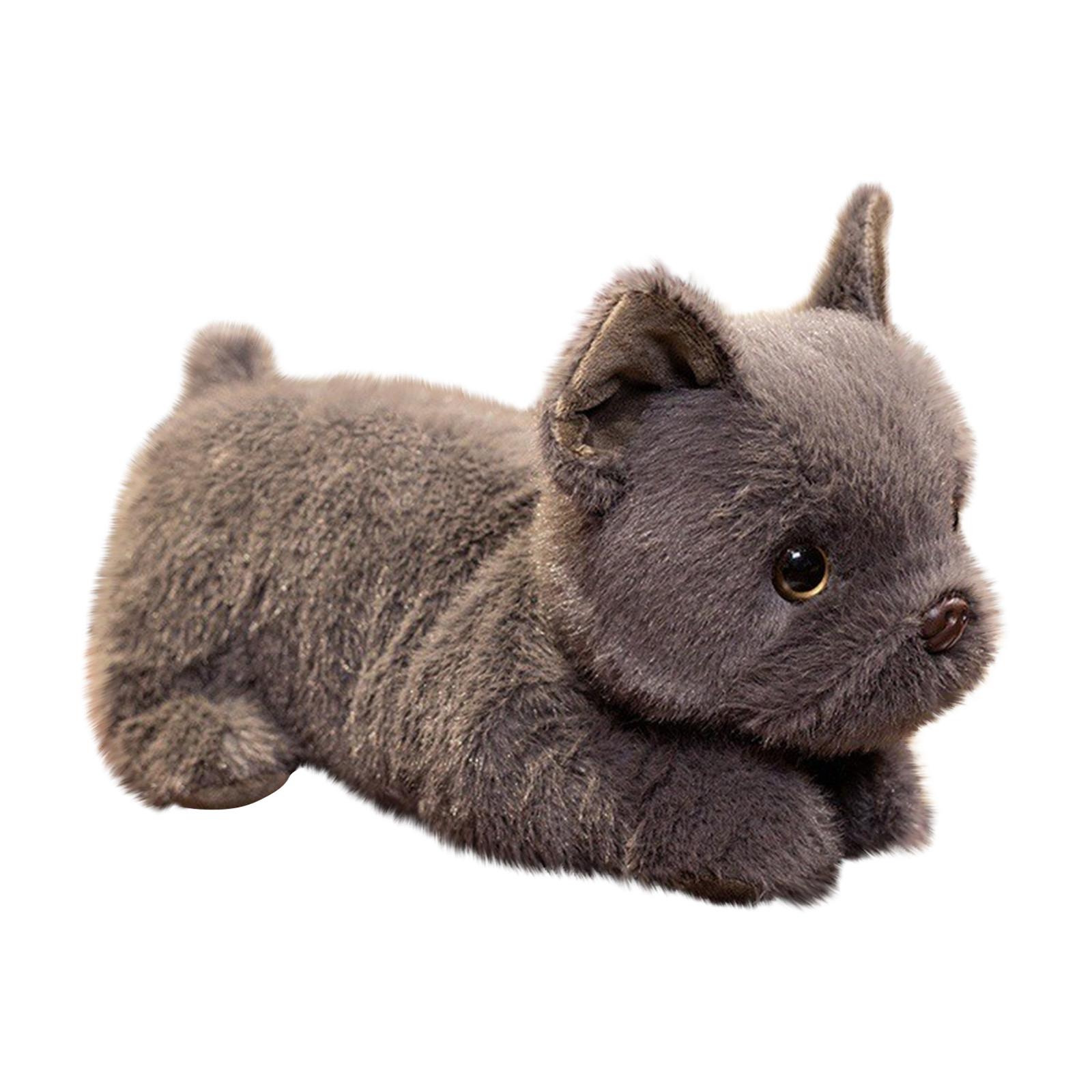 

Dog Plush Animals, Cute Simulation Dog Plush Toys, Puppy Plush Toys For Boys And Girls Birthdays One Size чёрный