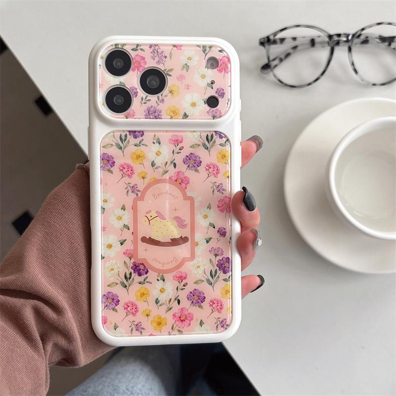 

Floral Window Rocking Horse Phone Case for iPhone 17/16 Pro Max/15 Pro Apple 16 Pro Max