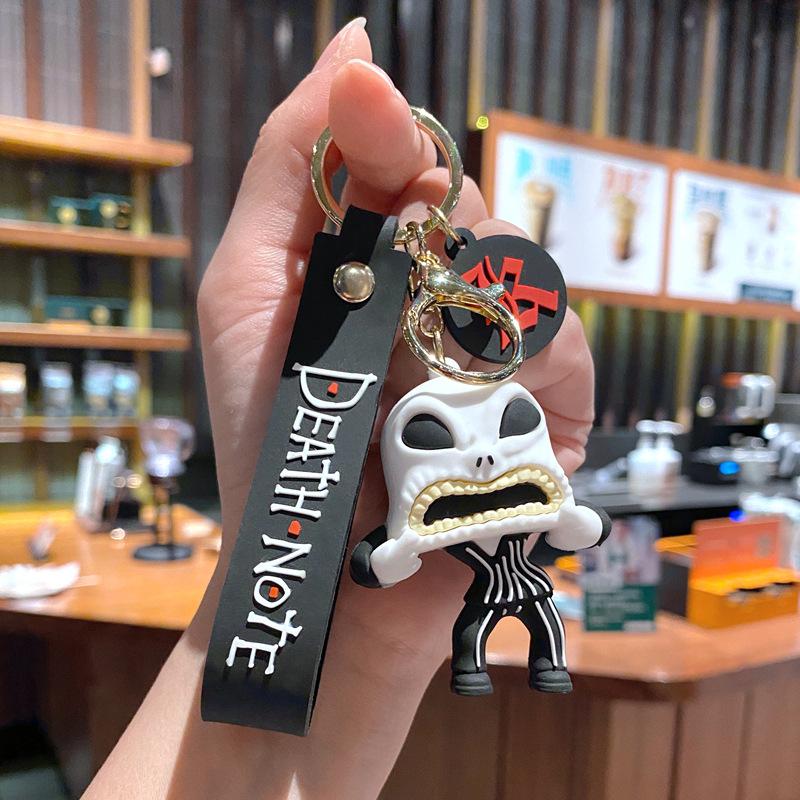 Mahjong Christmas Keychain Cute Couple Night Horror Pendant Decoration Car Key Chain Doll Cartoon Doll