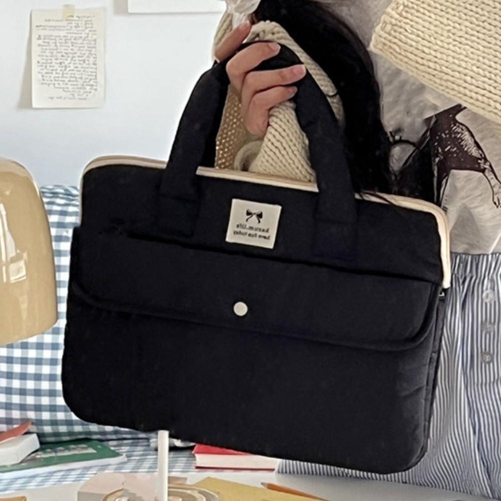 with Handle Portable Laptop Bags Bow Notebook Sleeve Handbags Laptop Case  Office Use
