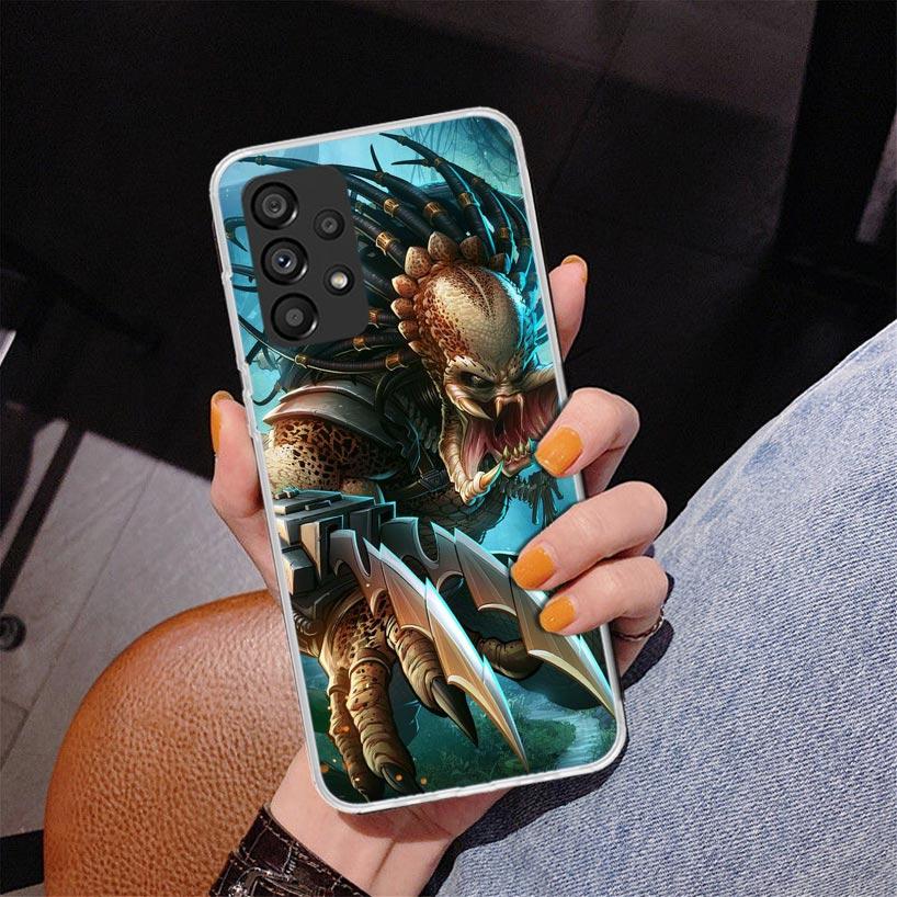 Alien Vs Predator Painted Phone Case For Samsung Galaxy A17 A16 A15 A14 A13 A57 A56 A55 A54 A53 A37 A36 A35 A34 A33 A26 A25 A24