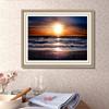 5D-Diamantgemälde zum Selbermachen, Sonnenuntergang am Meer, Kreuzstich-Set, Mosaik-Diamant-Stickerei, Rose, voller runder/quadratischer Bohrer, Heimdekoration
