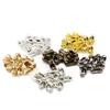 200Pcs 2.4/3.2/4/4.5mm Gold/Ball Chain Connector Clasps End Bead Crimp Tone Supplies For Jewelry Finding Making