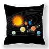 Black Dream Space Planet Digital Printing Short Plush Pillow Covers Decorative For Car Sofa Office Cushion Cover Home Goods