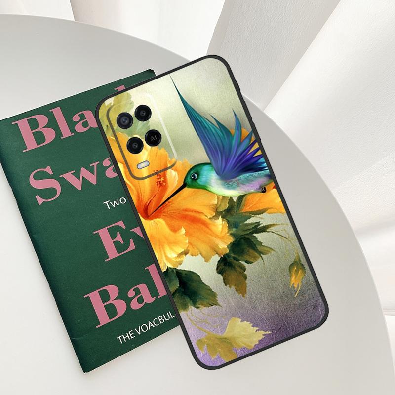 

Hummingbird Case For Oppo A15 A16 A17 A52 A72 A76 A96 A54 A74 A94 A54S A57S A58 A78 A98 A57 A77 Cover OPPO A15