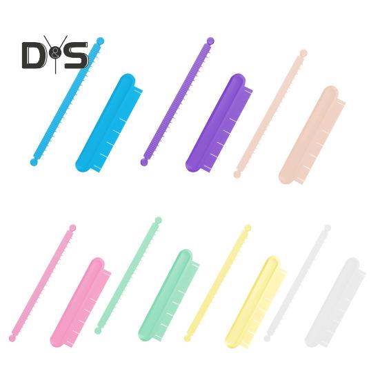 2 ks Sada na zdobení dortů s nastavitelným obloukovým vodítkem Přesná sada pekařského náčiní s 14 nastaveními šířky a hloubkovou stupnicí Plastová šablona na polevu pro domácnost