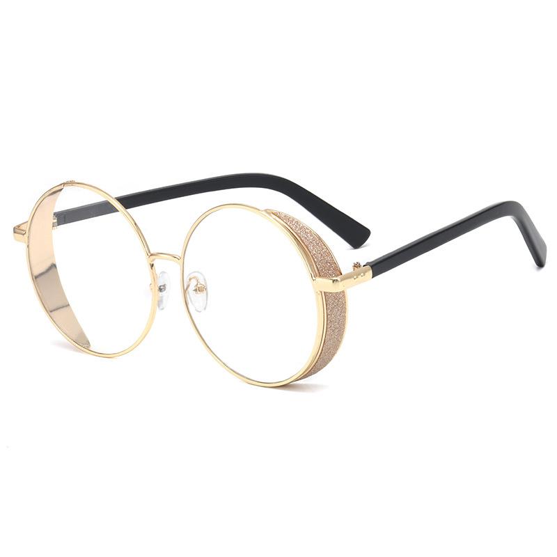 Vintage Style Men Women Sunglasses Round Shape Hip Hop Sun Glasses for Men Hong Kong Style Female Sun Glass