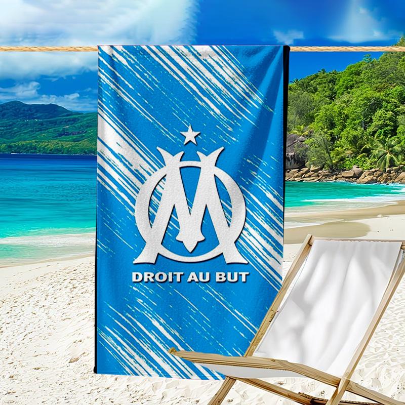 Flame Logo Design Printed Beach Towel, Super Soft Microfiber, Perfect Gift Birthday, for Pool, Beach, Travel, for family and friends
