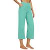 2026 Women's European Cotton Linen High-Waisted Wide-Leg Pants, Early Spring Fashion, Seven-Tenths Length.