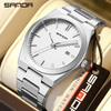 SANDA Luxury Business Men Quartz Watch Stainless Steel Buckle Watches Waterproof Luminous Calendar Fashion Casual Men's Watches