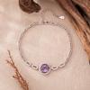Natural Citrine Amethyst Bracelet Women'S S925 Sterling Silver Color Treasure Jewelry Xiaohongshu