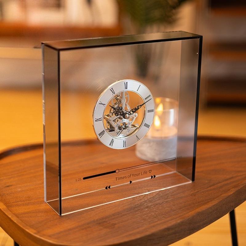 Modern Table Clock Minimalist Elegant Aesthetics Desk Clock Unique Stylish Watches Home Desktop Decorative Clocks Ornaments